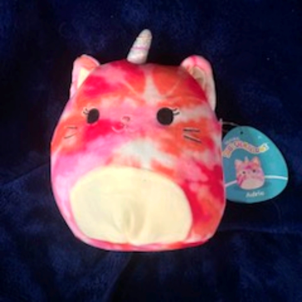 Tie dye caticorn squishmallow